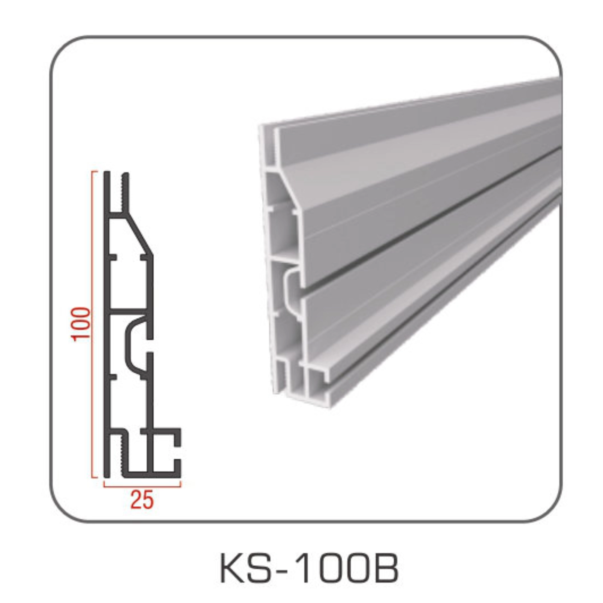 TIANLANG KS-100B Aluminum Profile : Black Anodized Finish
