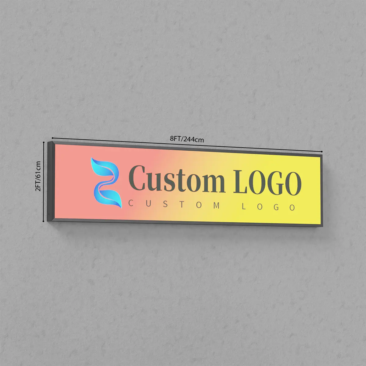 TIANLANG Edge-lit Acrylic light box(8*2FT) : Lightweight and Portable