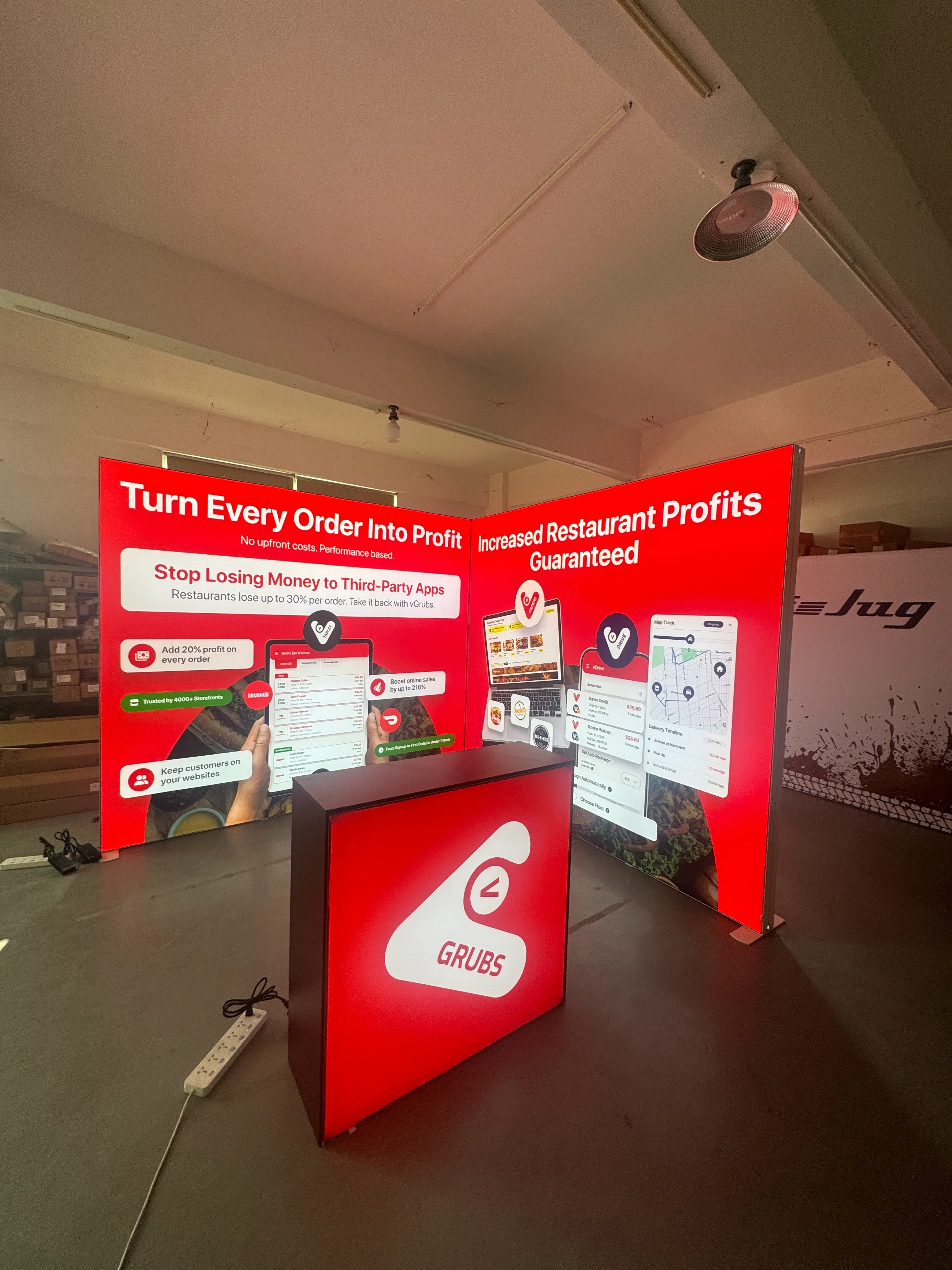 Exhibition Installation Test case picture display