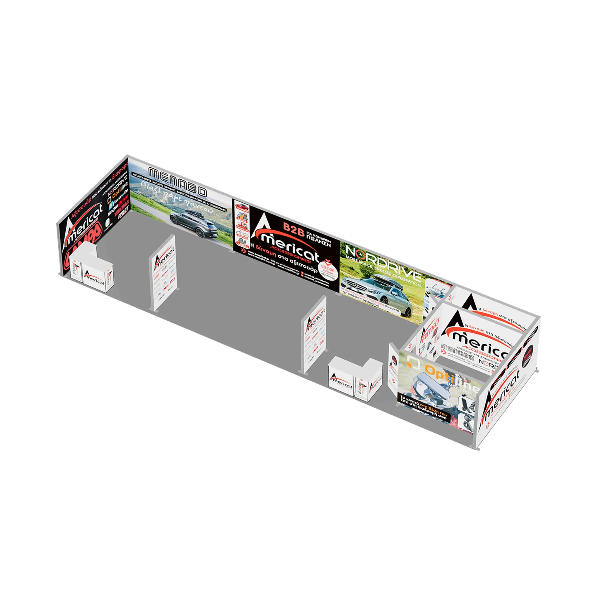 TIANLANG 20*5M Booth Light Box