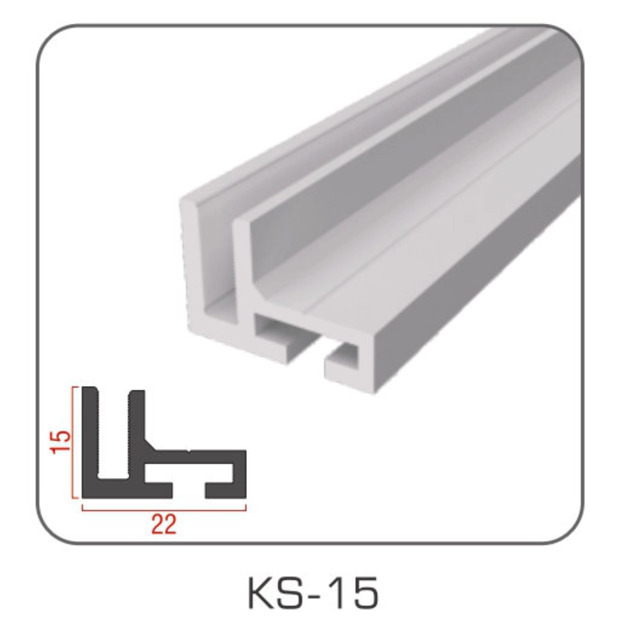Perfil d'alumini TIANLANG KS-15: Connectors versàtils preparats