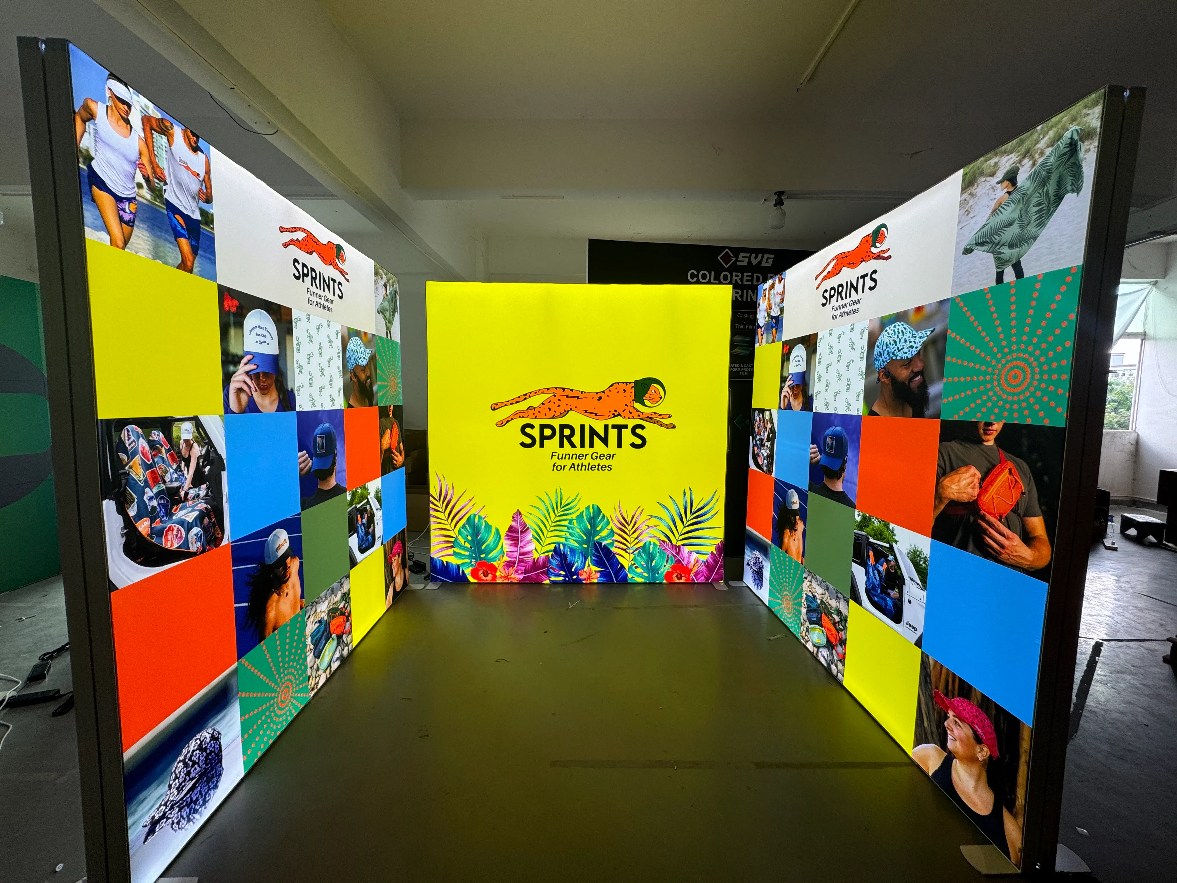Exhibition Installation Test case picture display