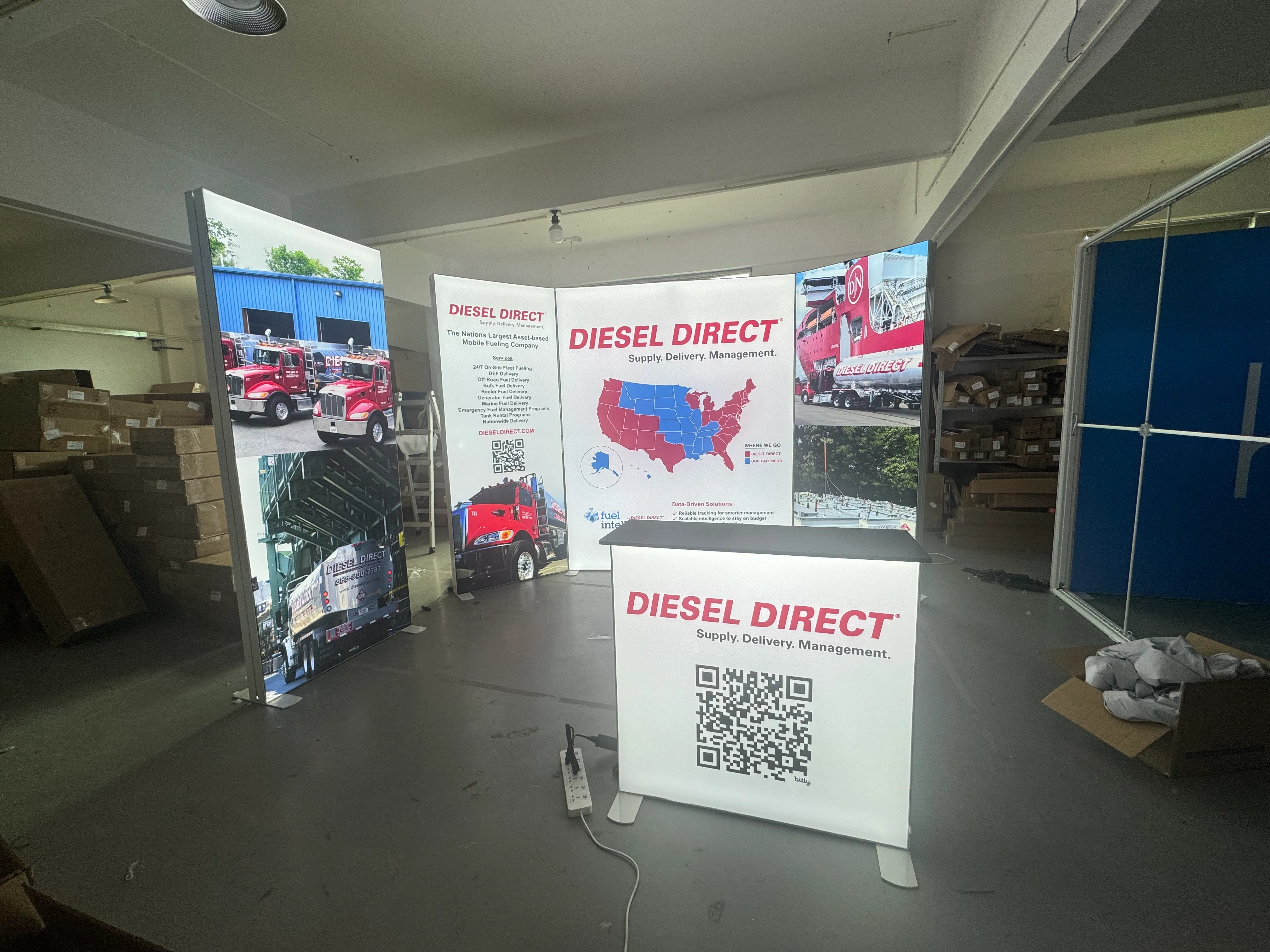 Exhibition Installation Test case picture display