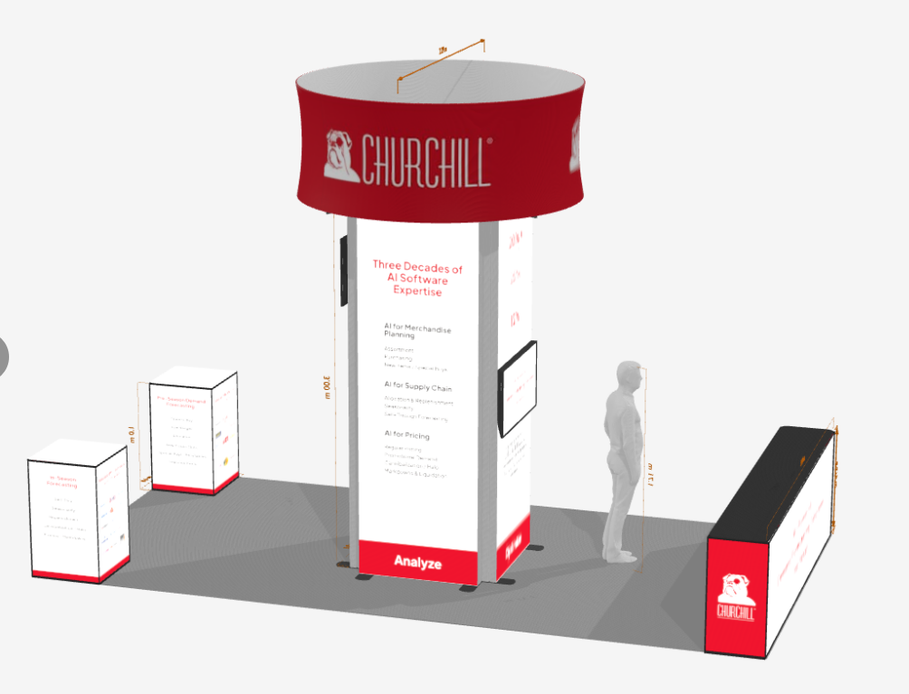 TIANLANG Hanging Light Box Booth: Overhead Display