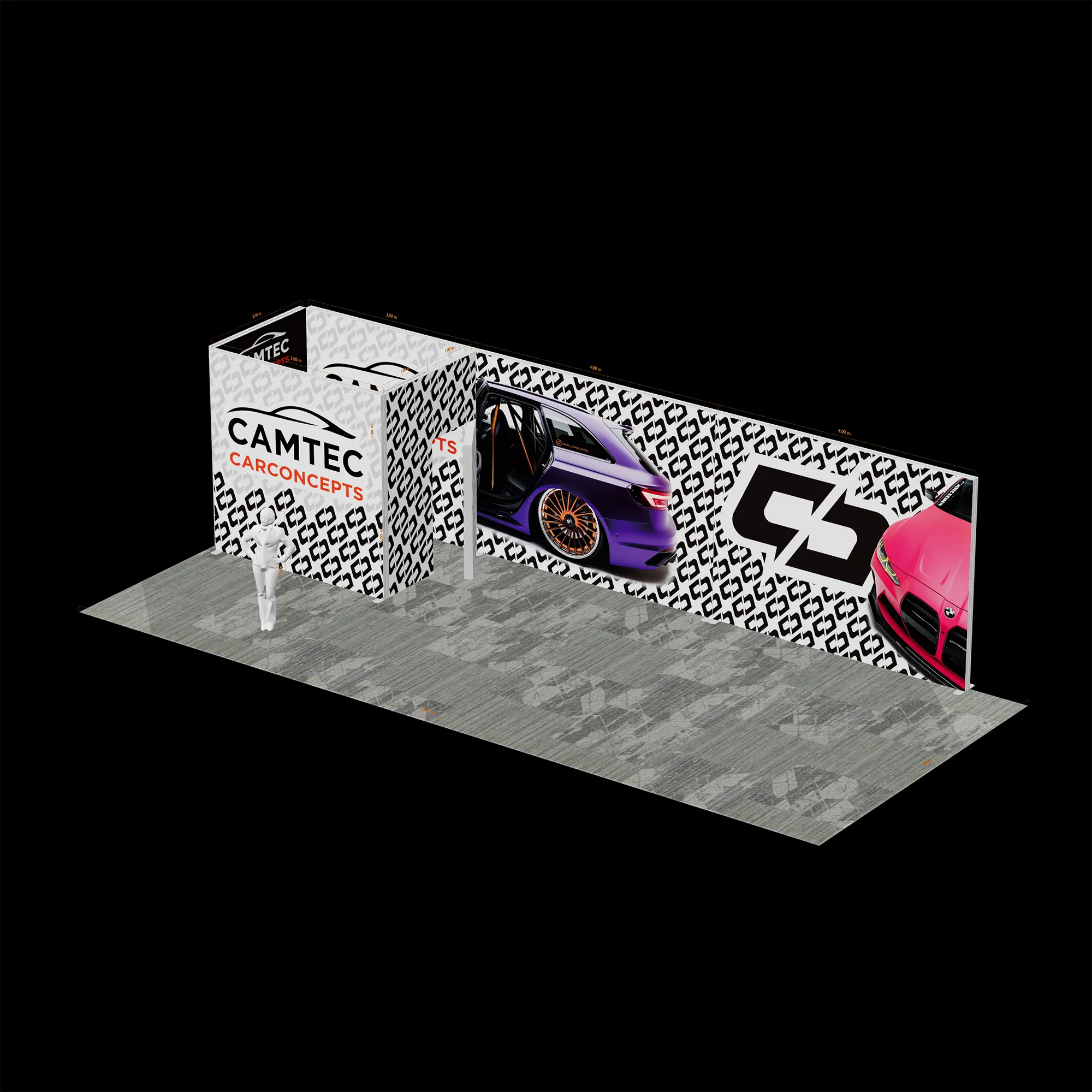 TIANLANG 9m×3m Booth Light Box