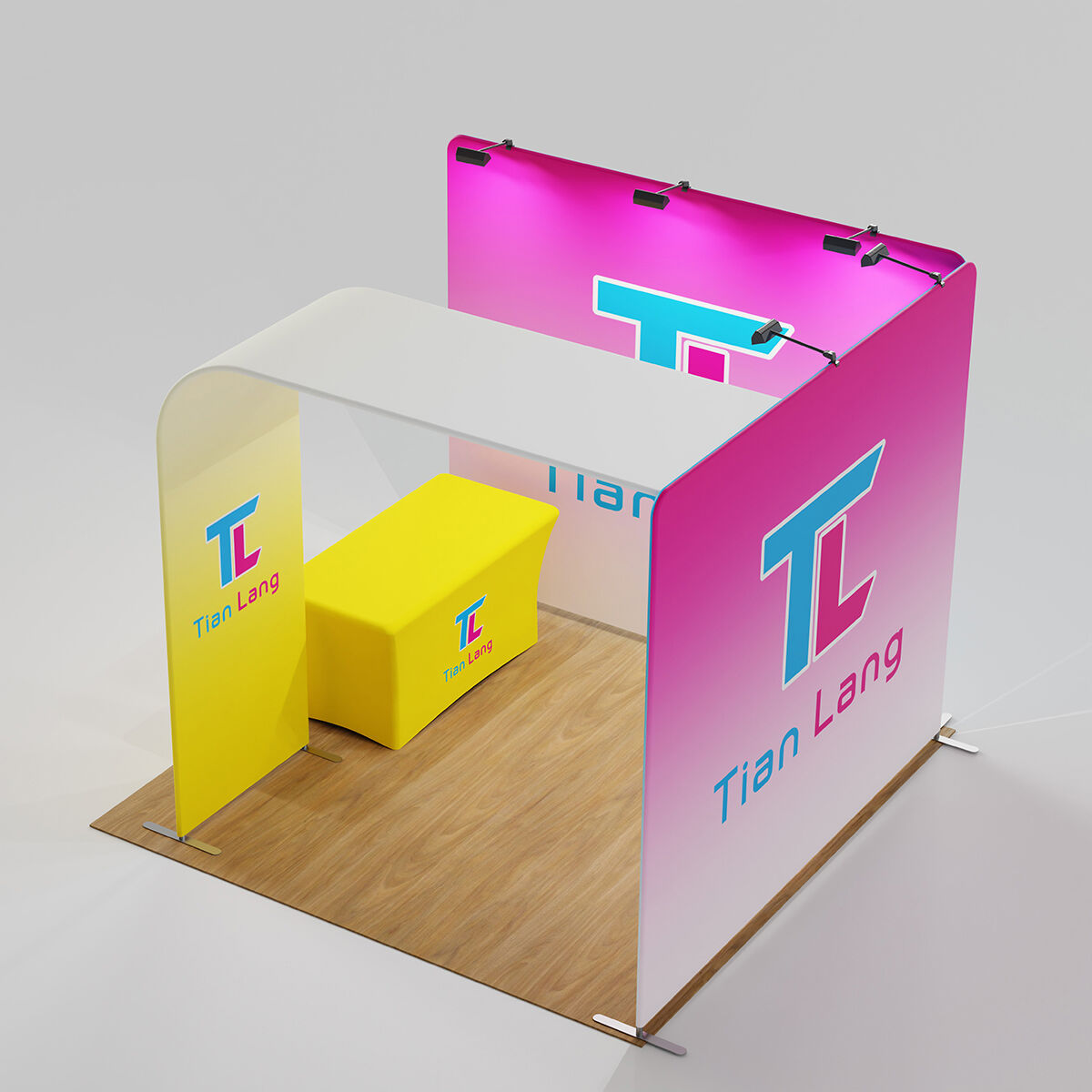 Expositor TIANLANG Quick Show: Muntatge sense eines
