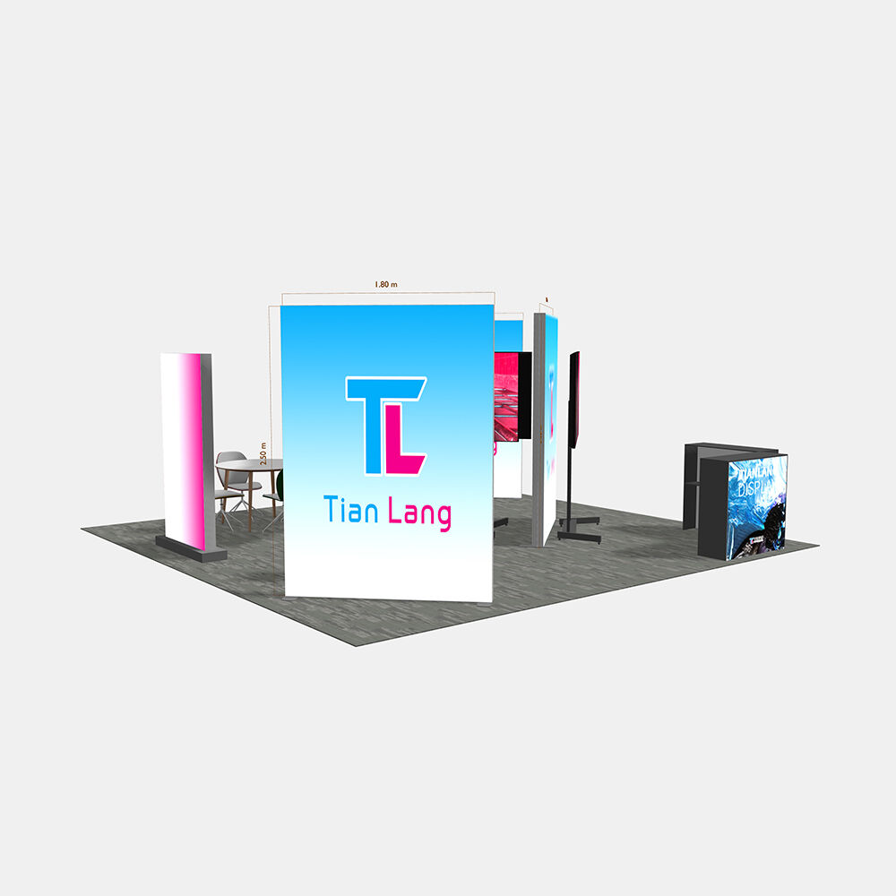 TIANLANG 6x6 LED Booth : Modular Island Display for Expo