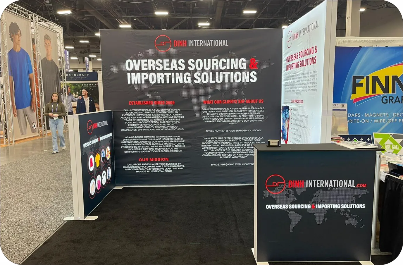 exhibition wall panel booth