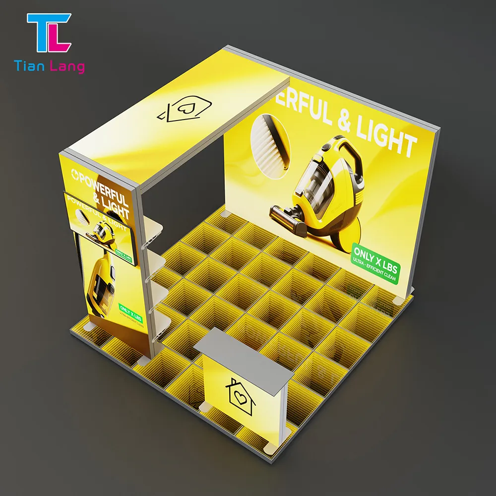 Tianlang Abyss Floor 3M*3M: Modular Floor Tiles for Multi-Configuration Exhibition Booths