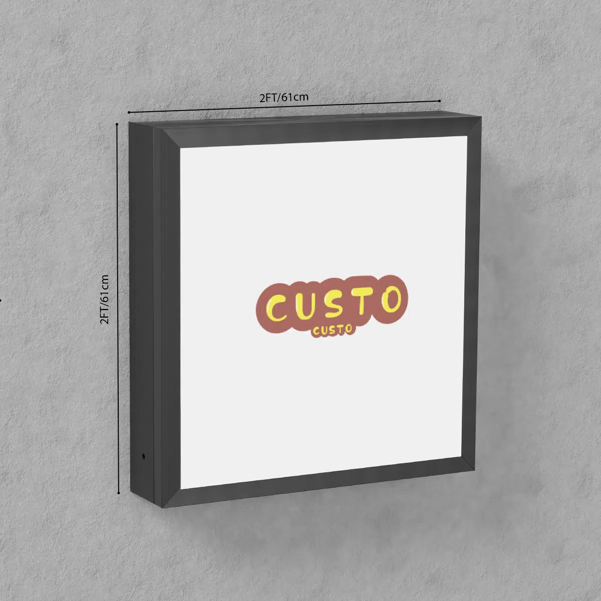 TIANLANG Acrylic wall light box (2*2FT) : Seamless and High-Quality Graphics