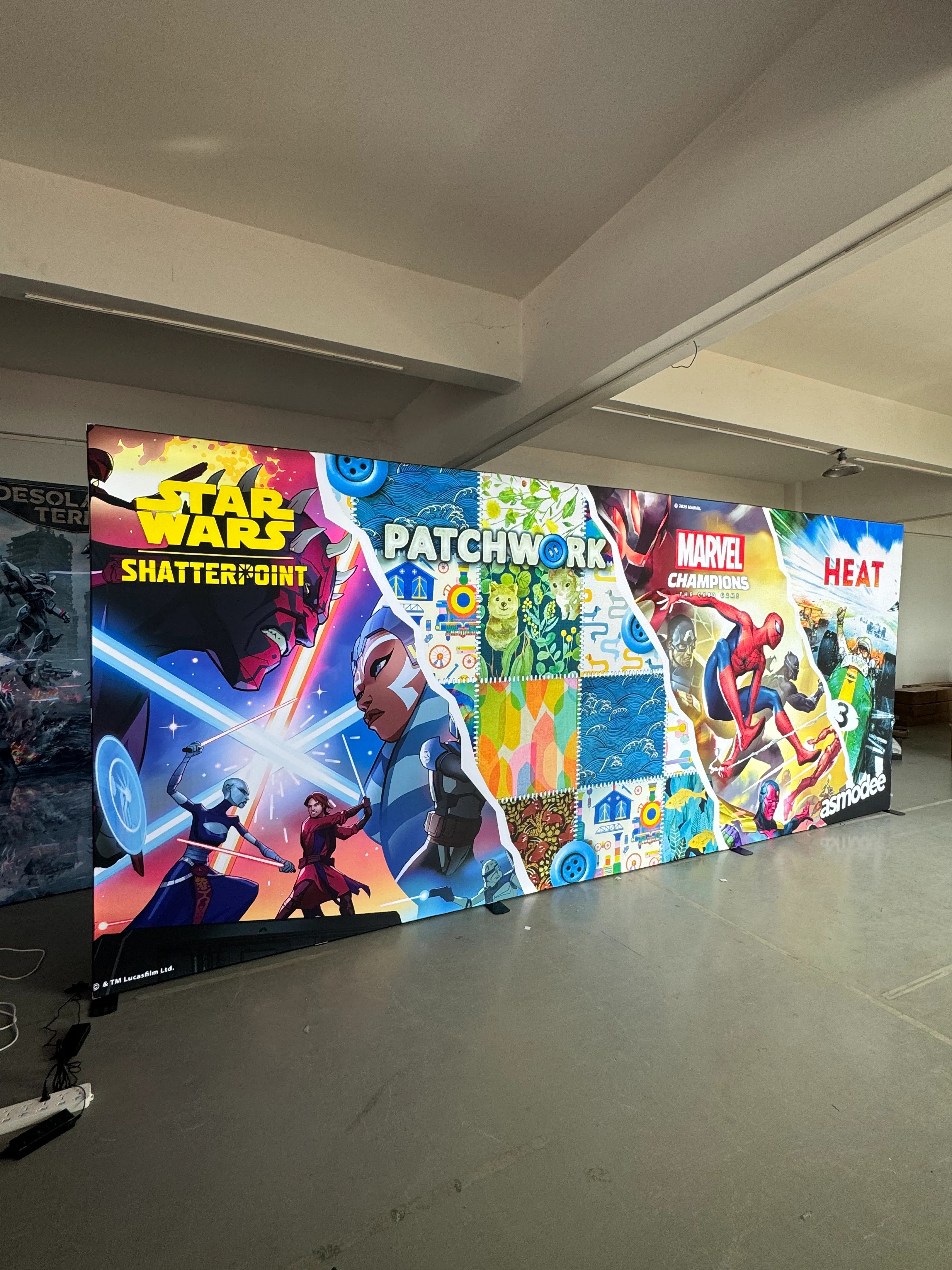 Exhibition Installation Test case picture display