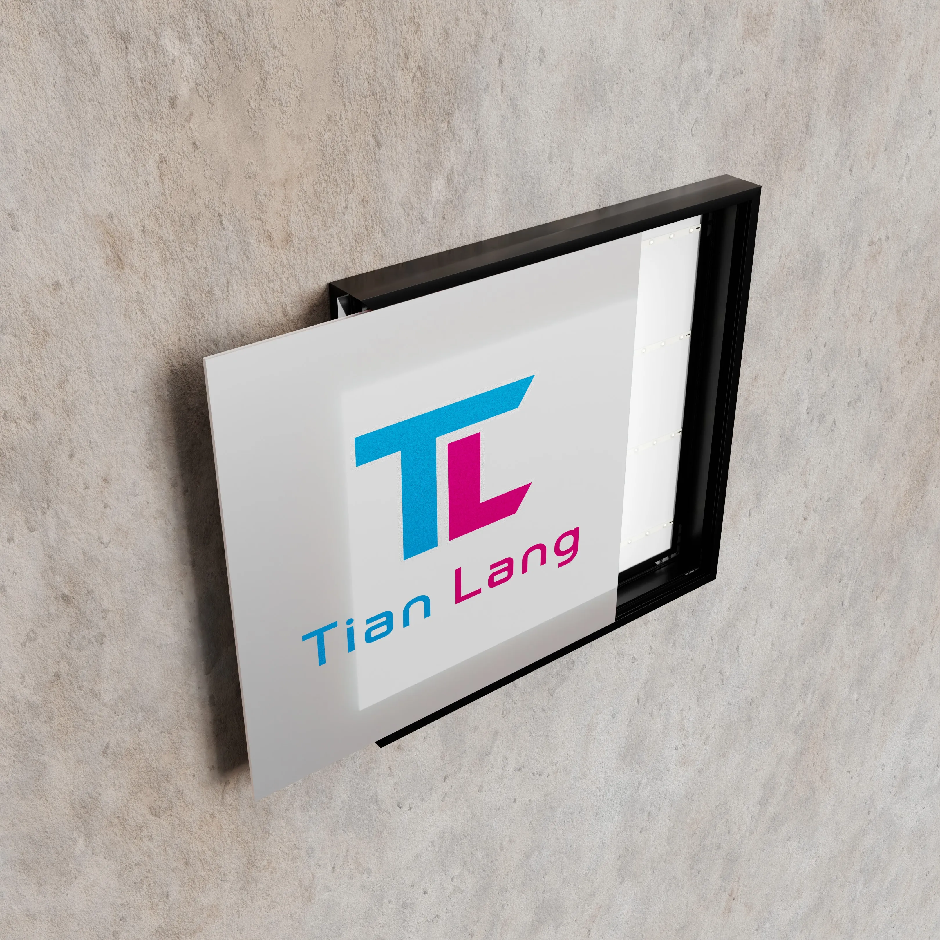 TIANLANG Acrylic signage with LED backlit (Customized size) : Modern and Eye-Catching
