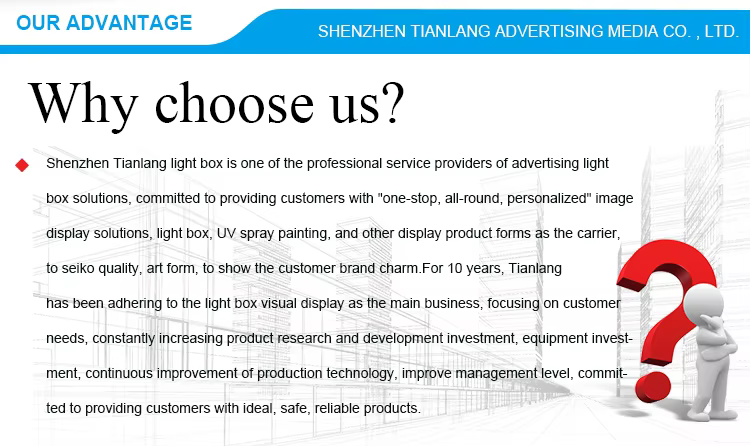 TL-80mm Side glow light box details