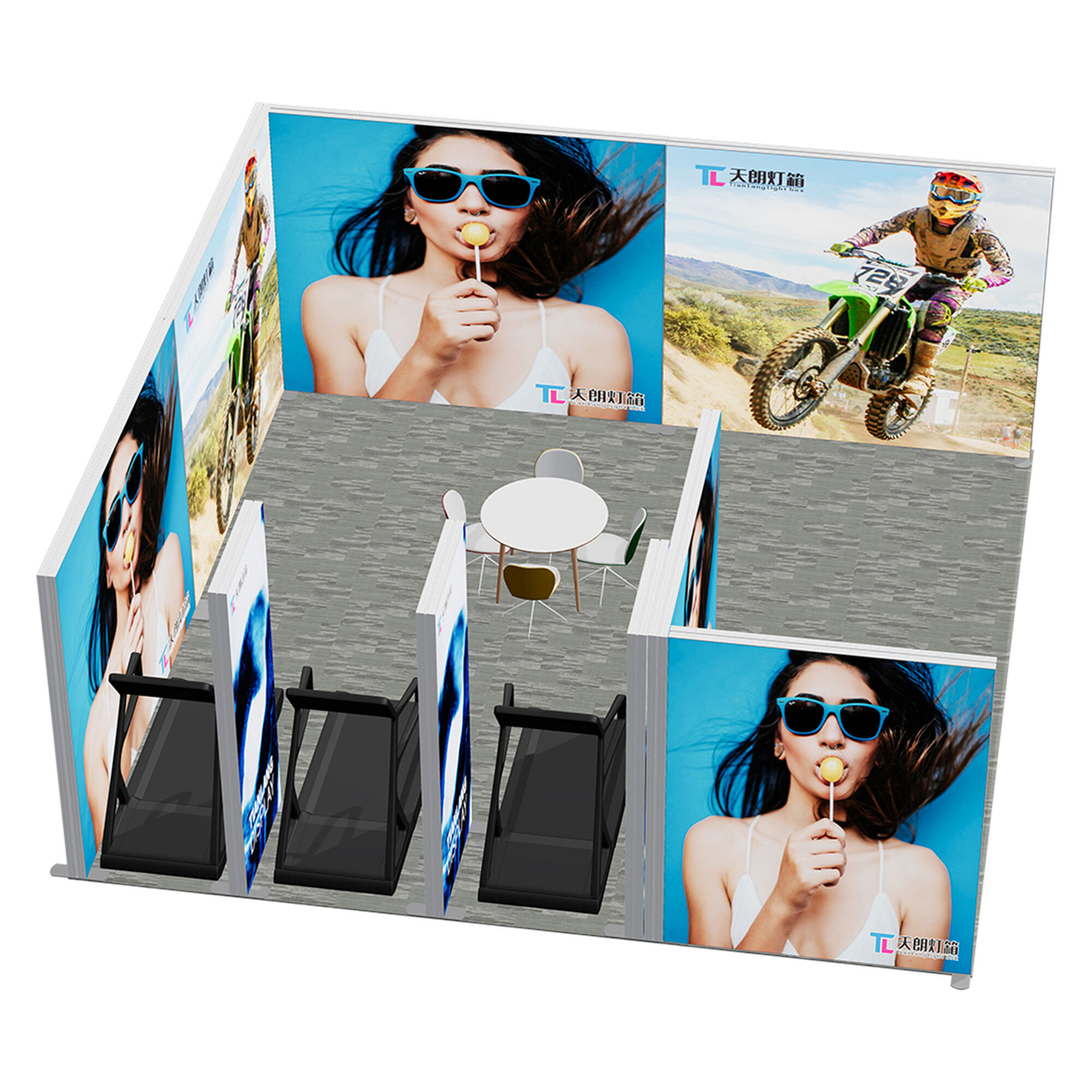 TIANLANG 6x6 SEG Light Box : Fabric Graphics Ready