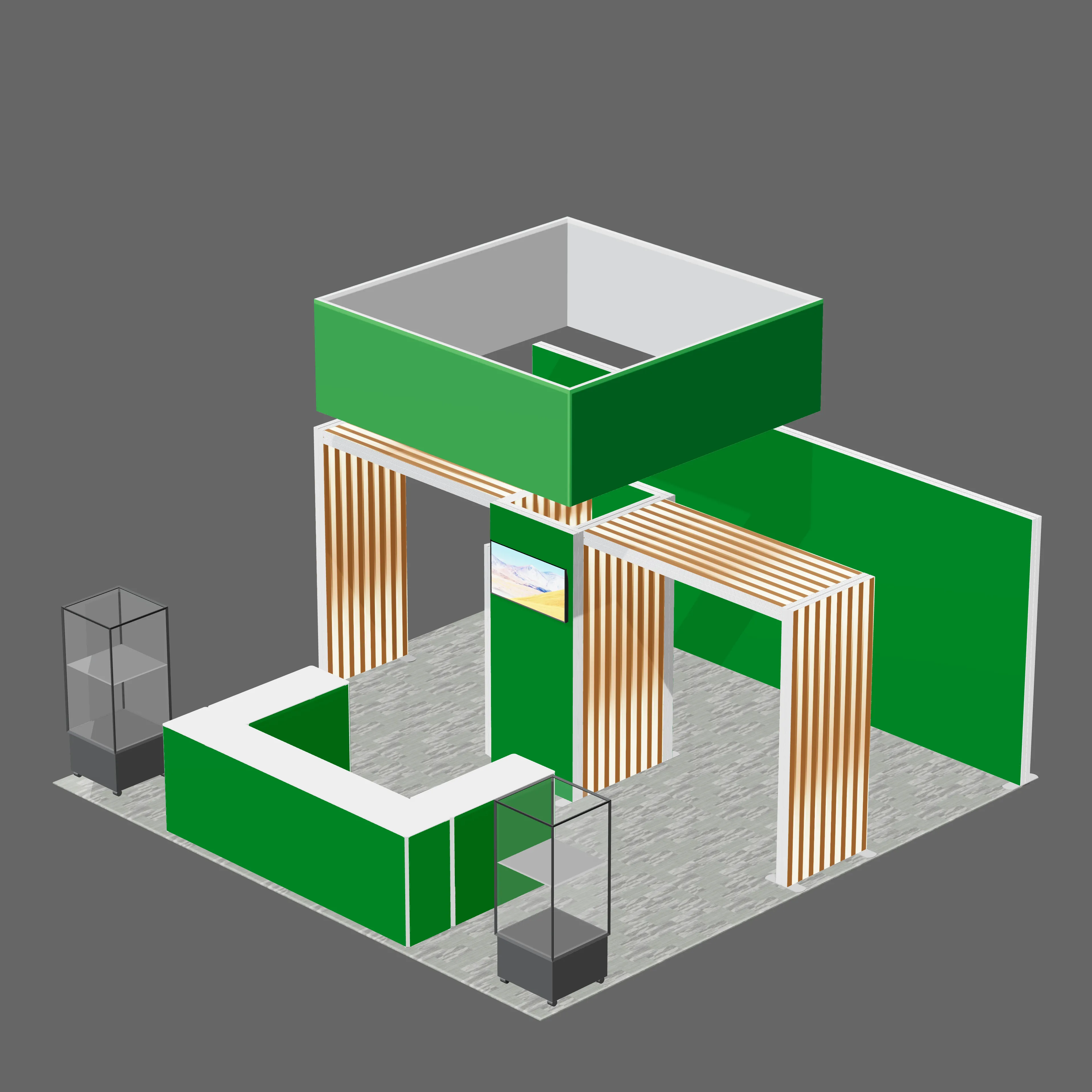 TIANLANG 6x6 LED Expo Booth : Energy Efficient