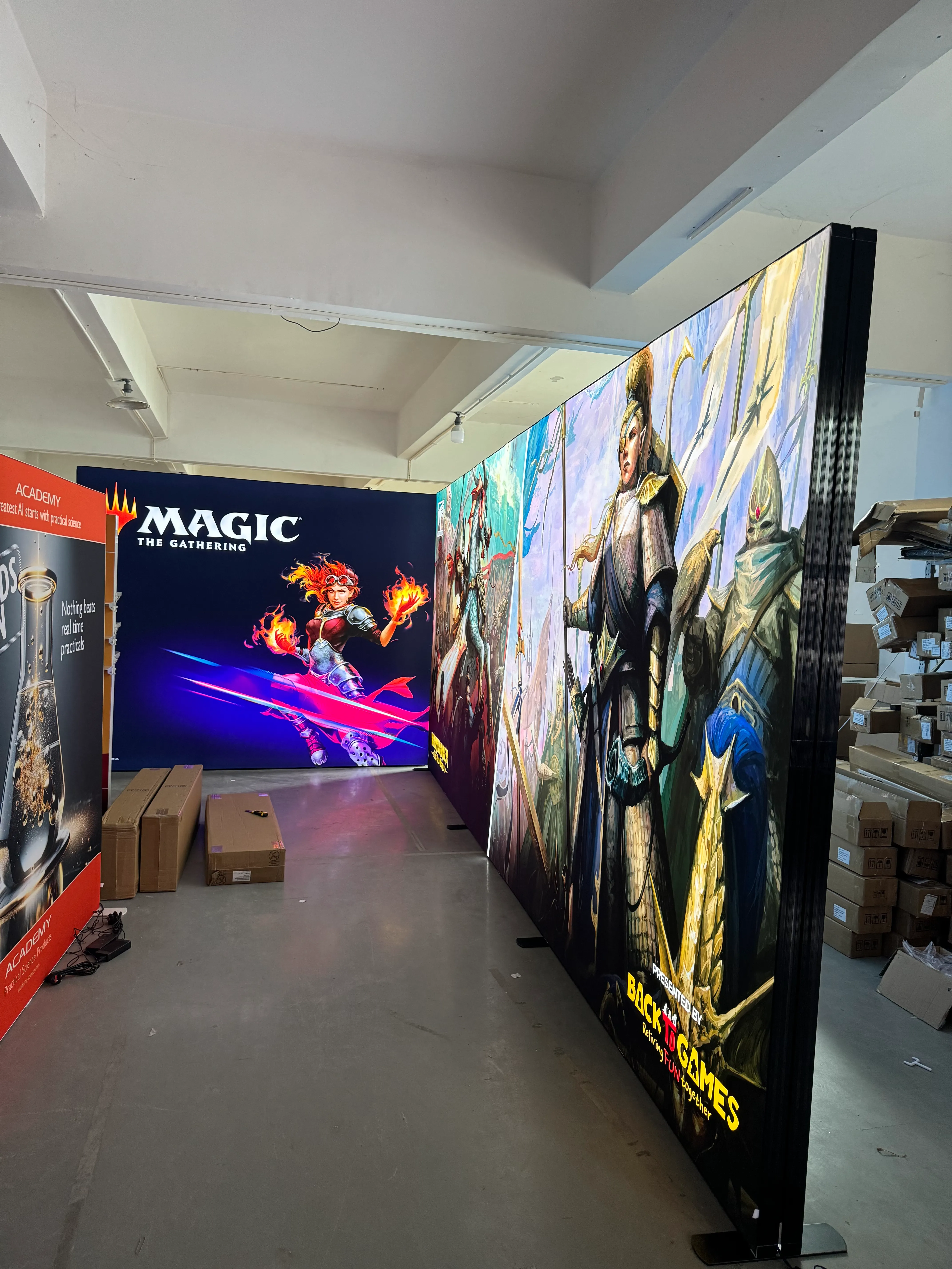 Exhibition Installation Test case picture display