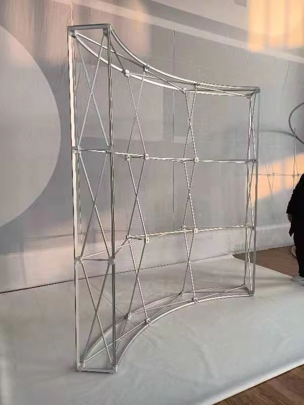quick assembly show hotel exhibition event signature wall background wall pop-up grid folding SEG light box manufacture