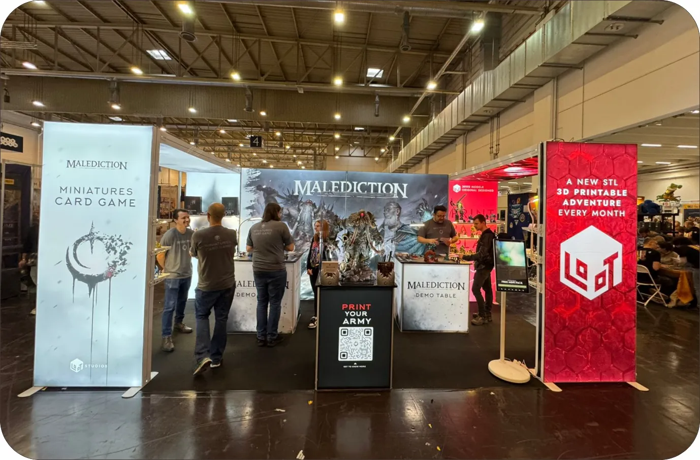 exhibition booth backdrop