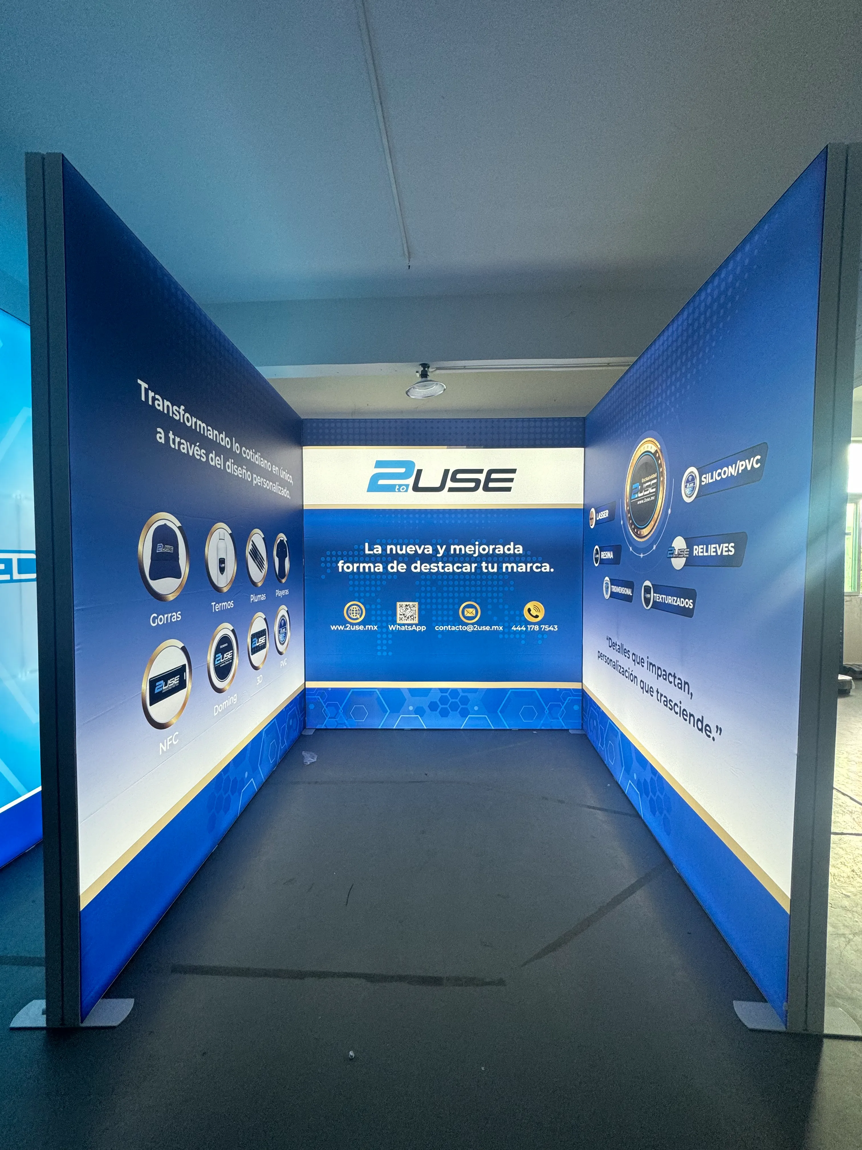 Exhibition Installation Test case picture display