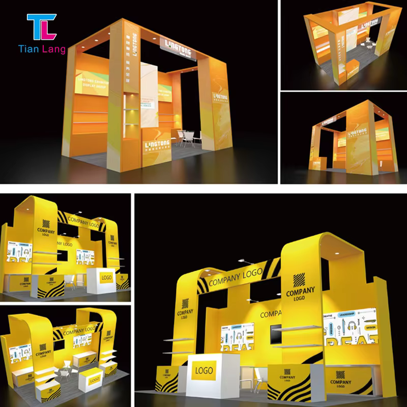 tianlang 62mm exhibition fabric display  modular quick assemble-14