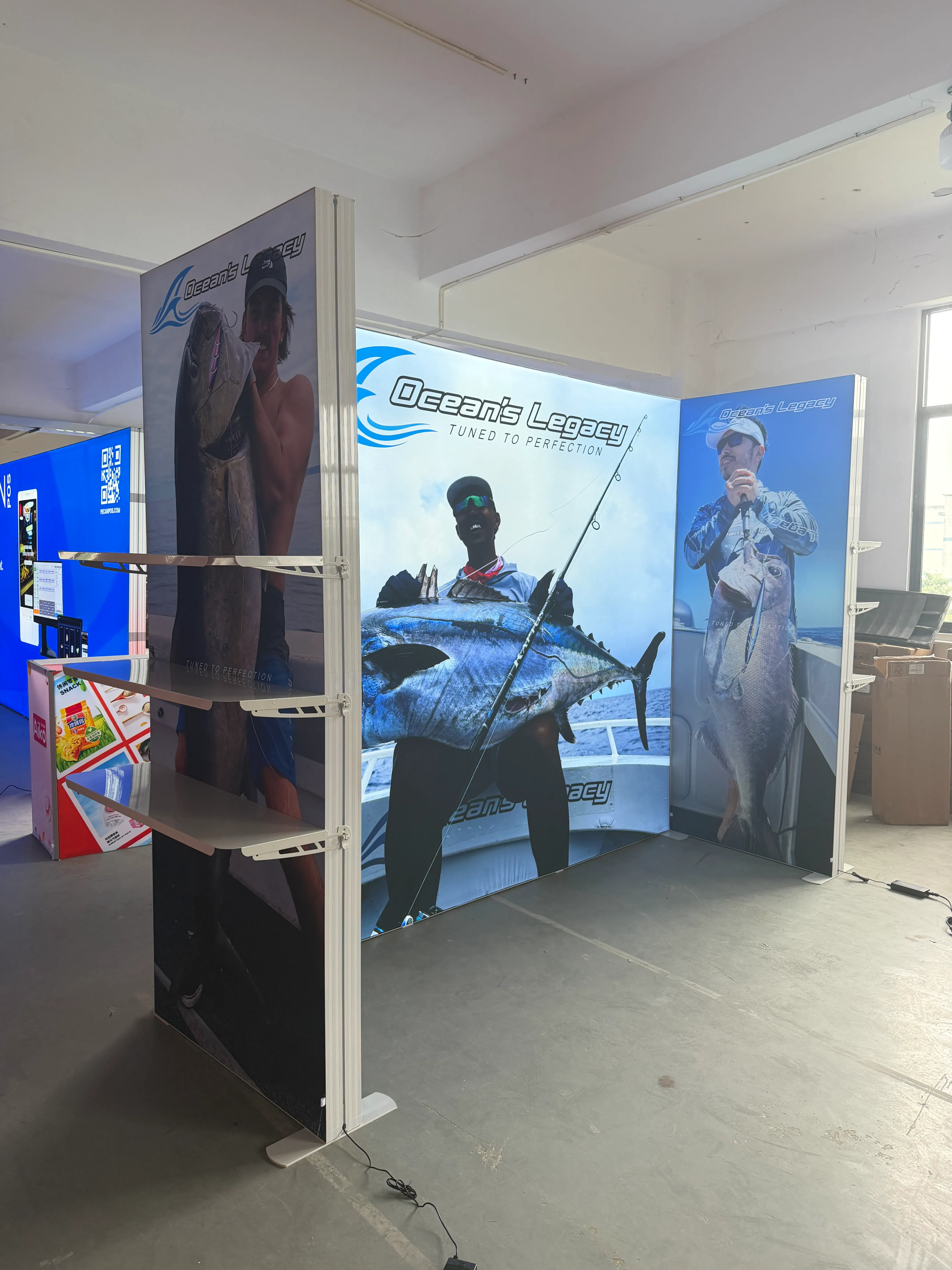 Exhibition Installation Test case picture display