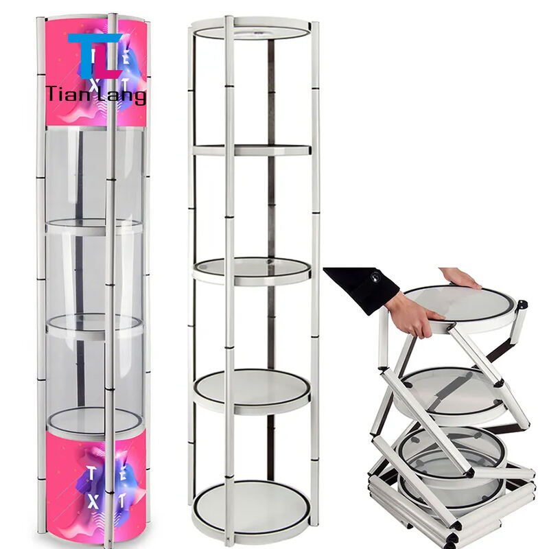 20x20 Fast Build Collapsible Aluminum Twist Tower Light Box Display Expo Fair Reusable Portable Exhibition Trade Show Booth