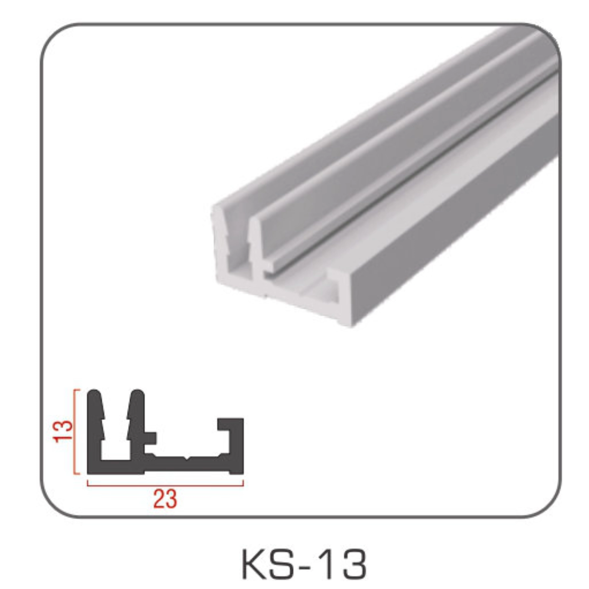 TIANLANG KS-13 Aluminum Profile : Slim Profile for Light Box