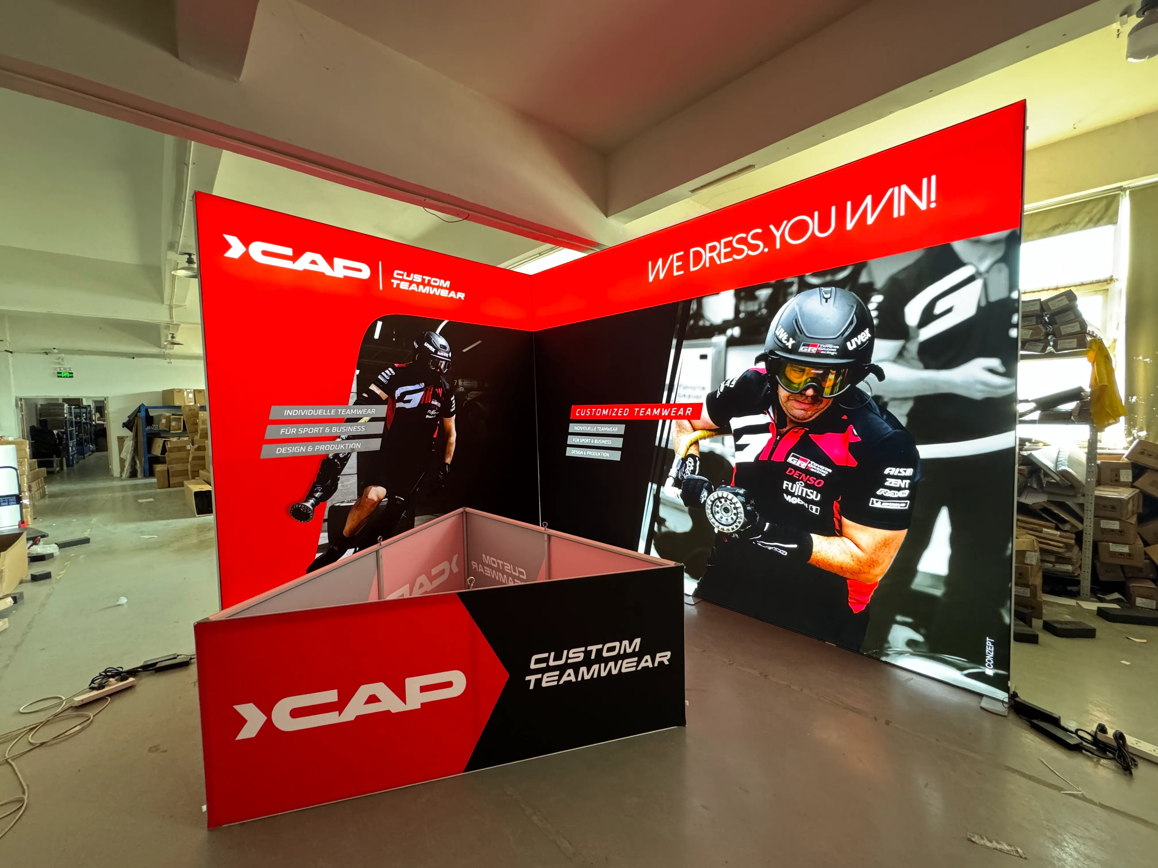 Exhibition Installation Test case picture display