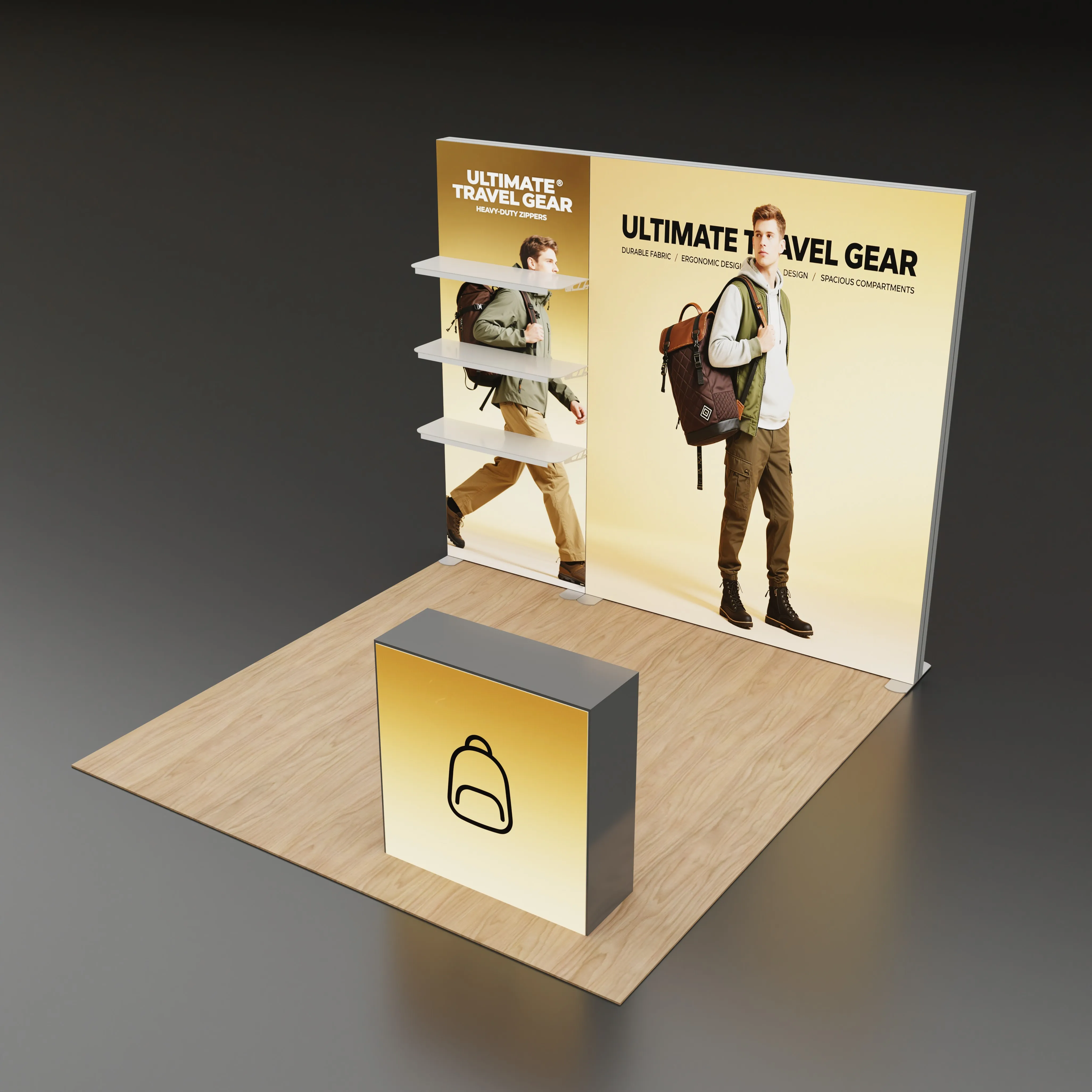 TIANLANG stendo šviesos dėžė, 3 × 3 m