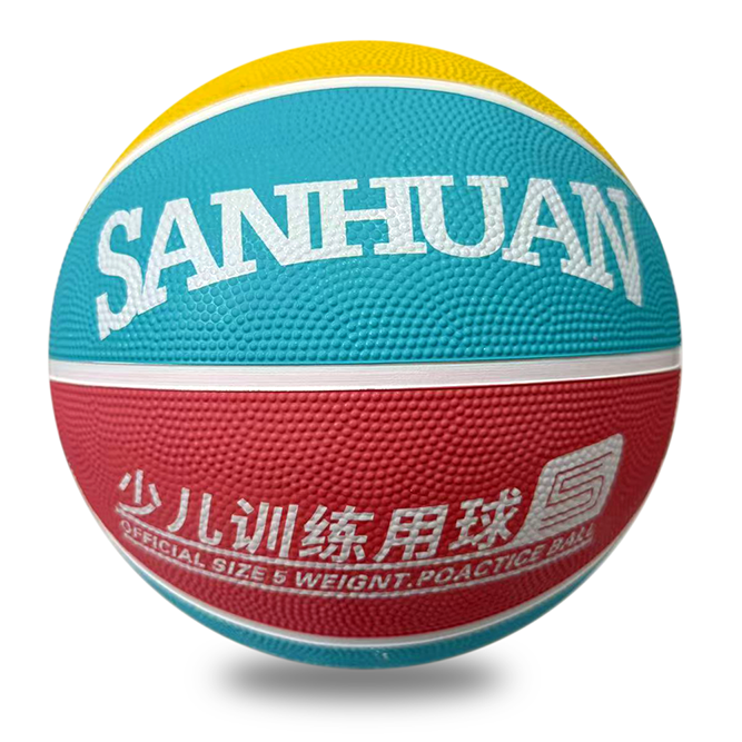 Sanhuan | Rubber basketbal – 35% rubber – voordelig voor beginners en recreatief spelen