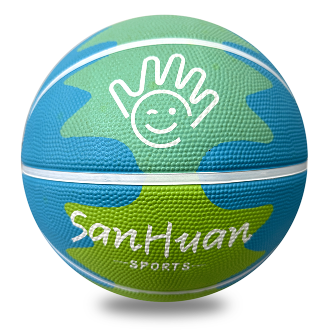 Sanhuan | Rubber basketbal – 42% rubber – duurzaam voor dagelijks buitentraining