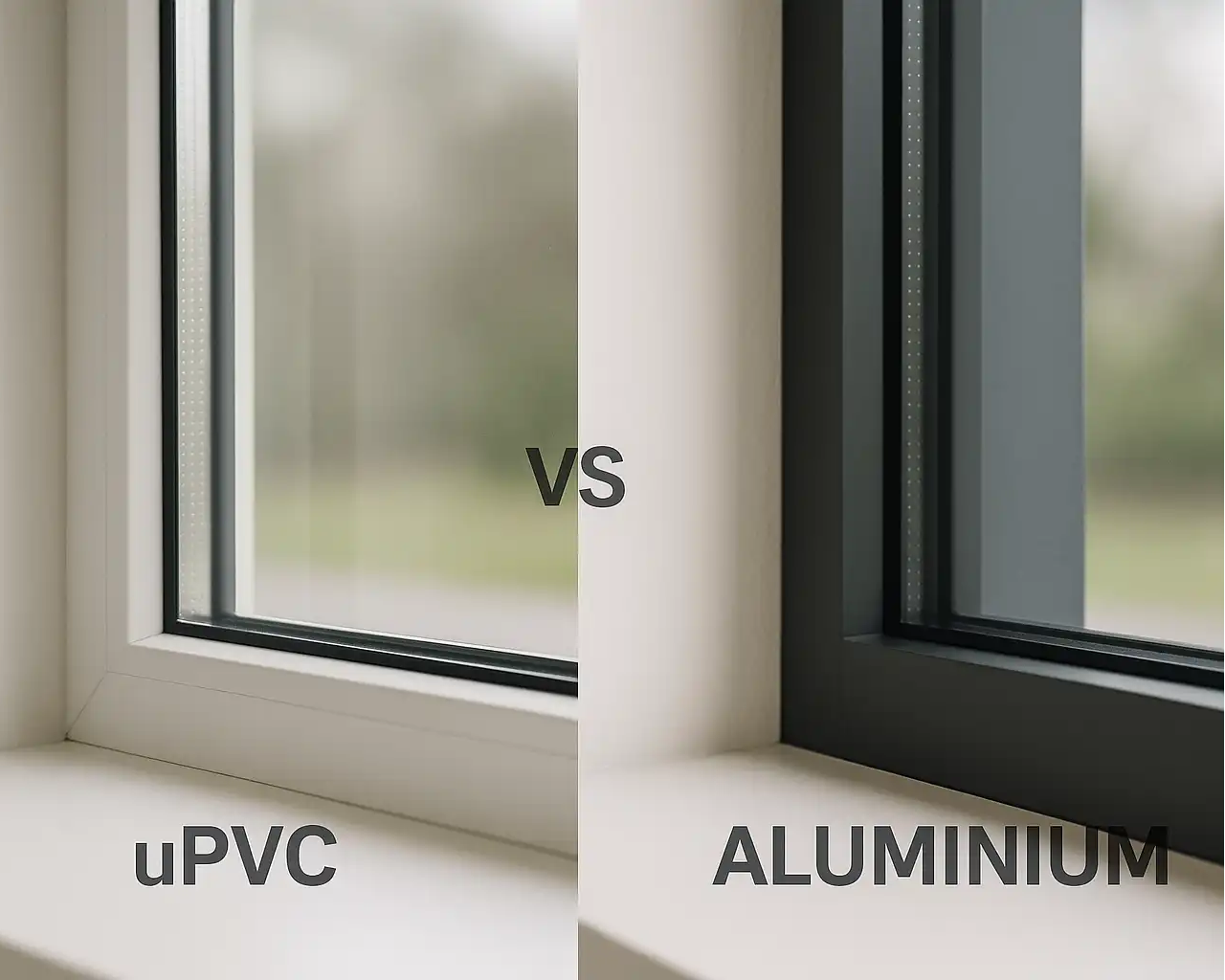 Janelas de PVC-U vs. Alumínio: O Guia Essencial