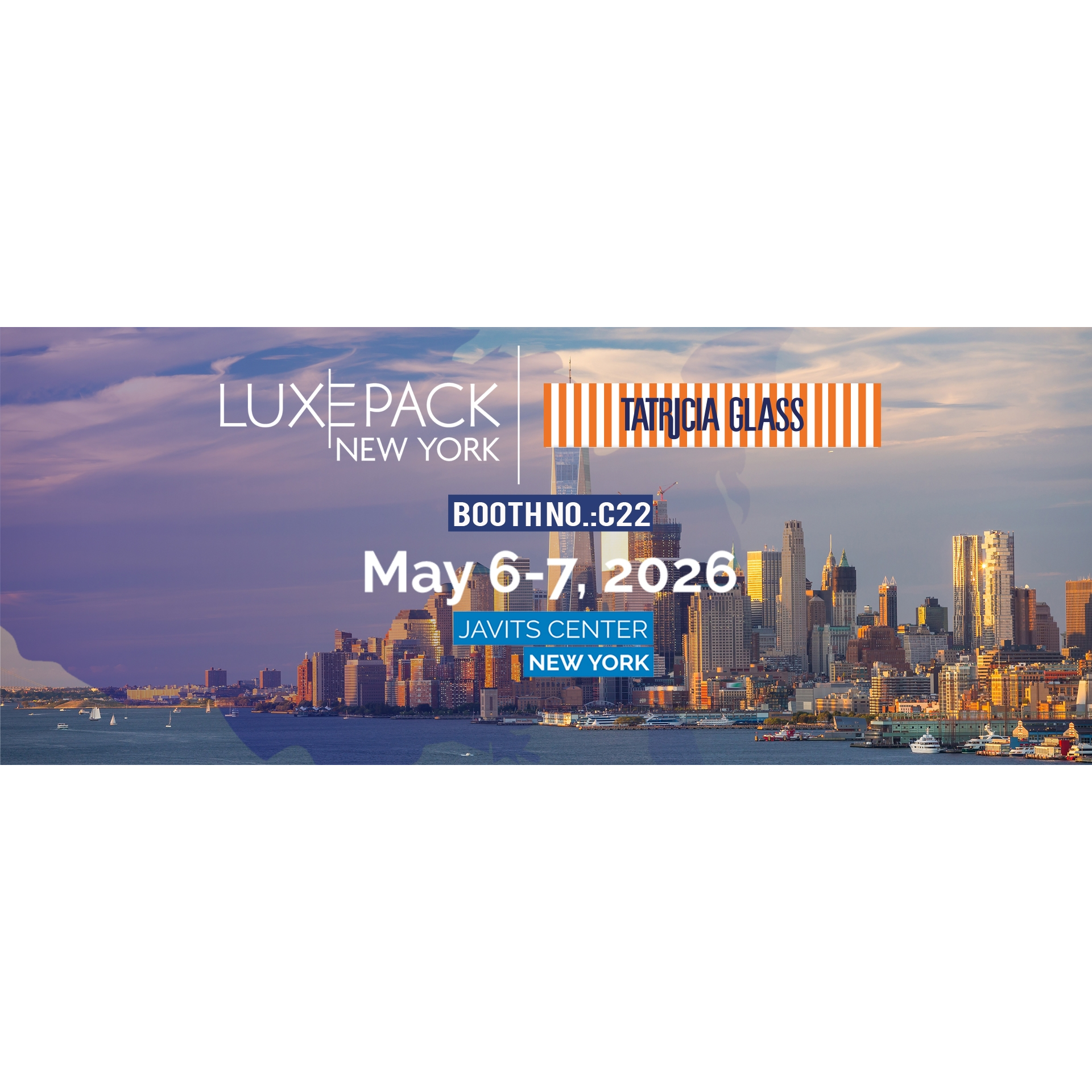 Tatricia Glass представить інновації в розміщенні люкс-продукції на виставці Luxe Pack New York 2026