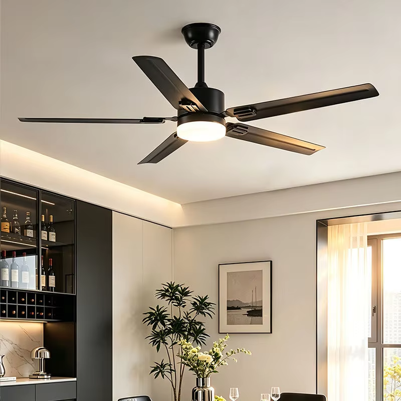Ceiling Fan with Light and Remote Control LED Chandelier Fan for Living Room