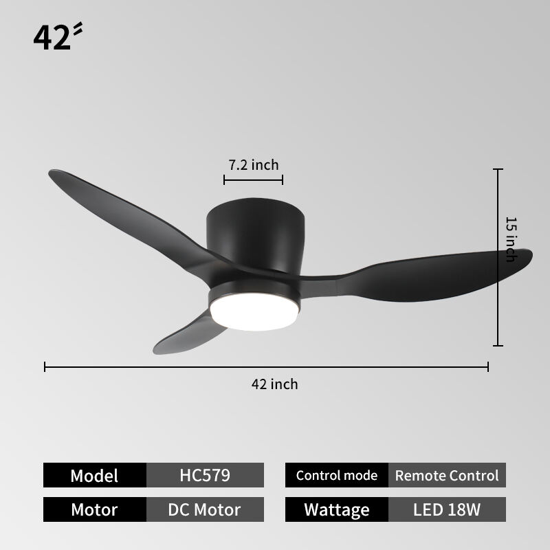 Best Quiet Ceiling Fans with Light for Bedroom from Huangchuang Smart Household Technology