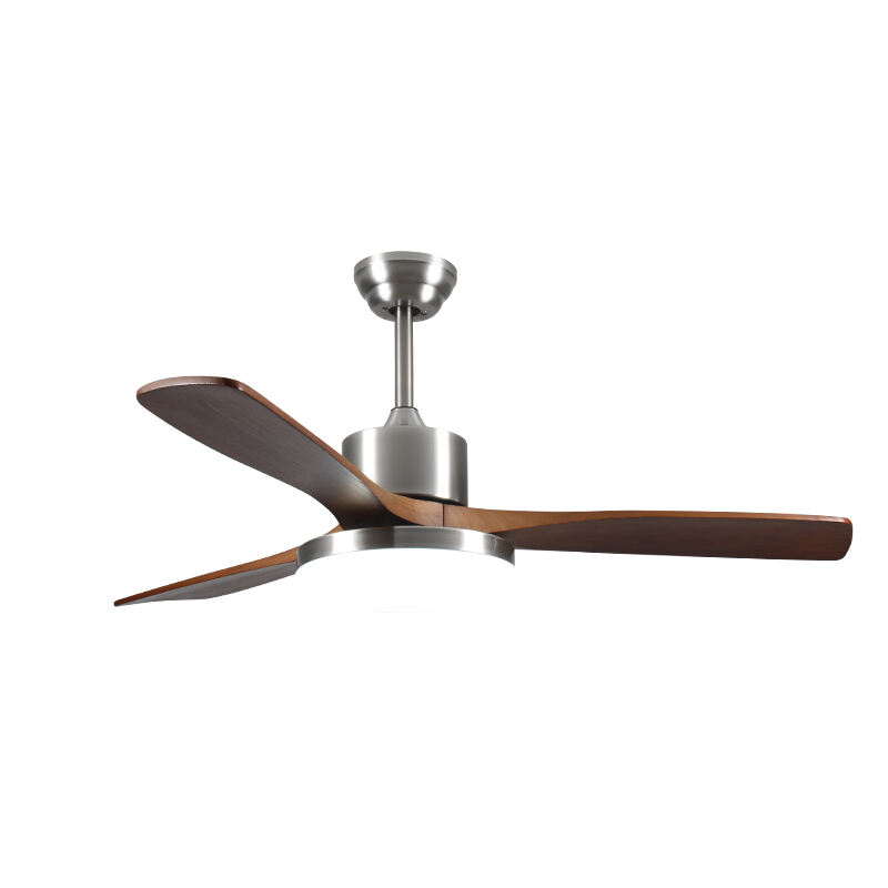 Lampa wentylatorowa z drewna maszynowego w stylu retro do jadalni, inteligentna konwersja częstotliwości, lampa wentylatorowa do salonu, pełny spektrum, zintegrowany wentylator sufitowy z lampą do sypialni