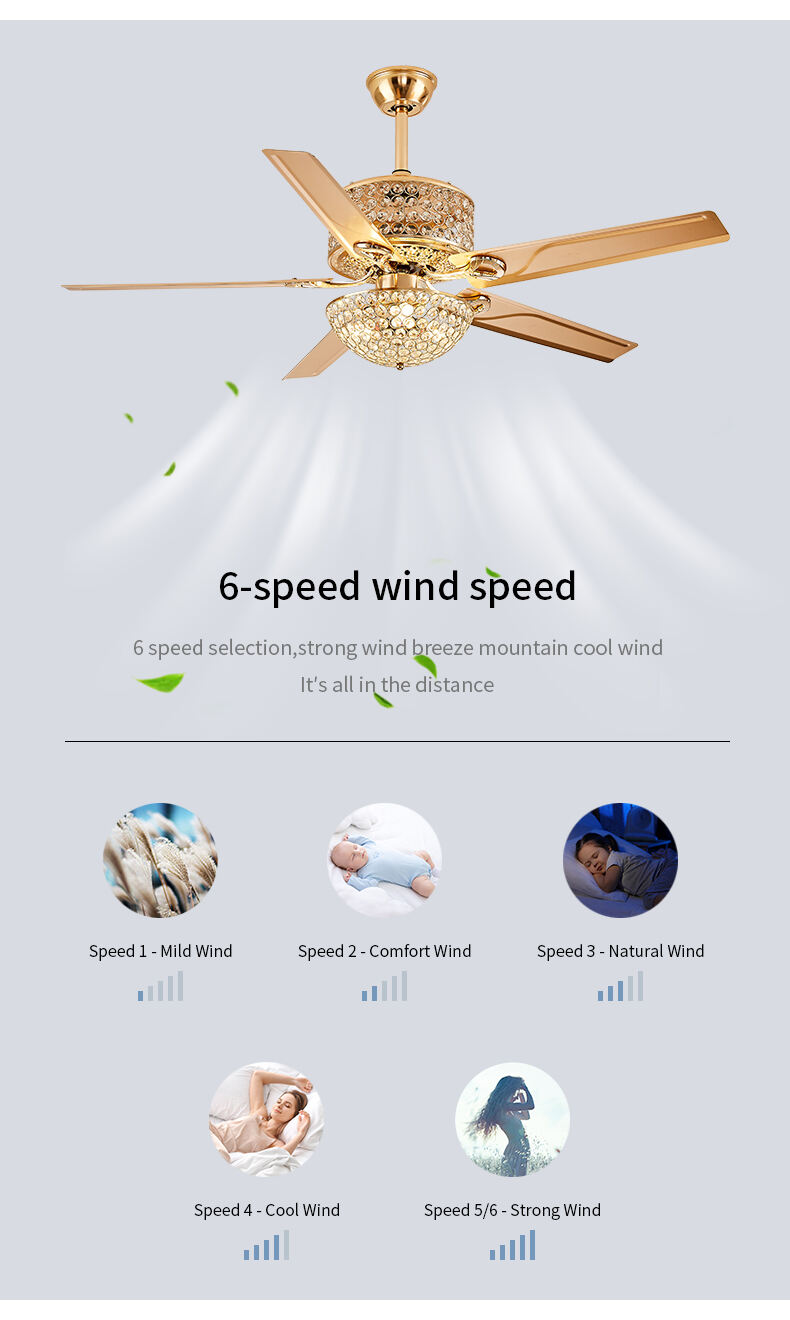 Wentylatory sufitowe z światłem od Huangchuang Smart Household Technology