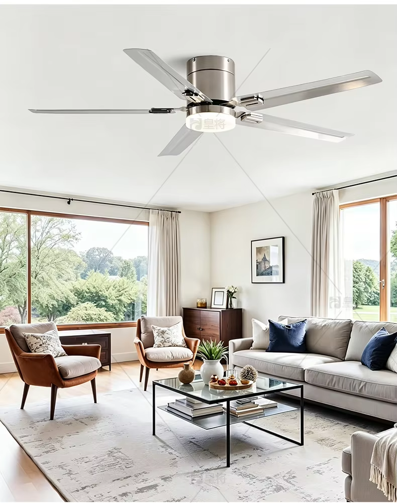 Ceiling Fan with Light and Remote Control LED Chandelier Fan for Living Room