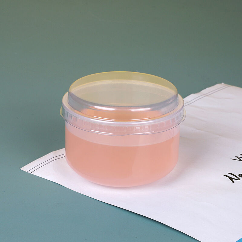 CH119 130ml Dessert Cups for Cake, Heat Resistant Plastic Pudding Cup with Lids 