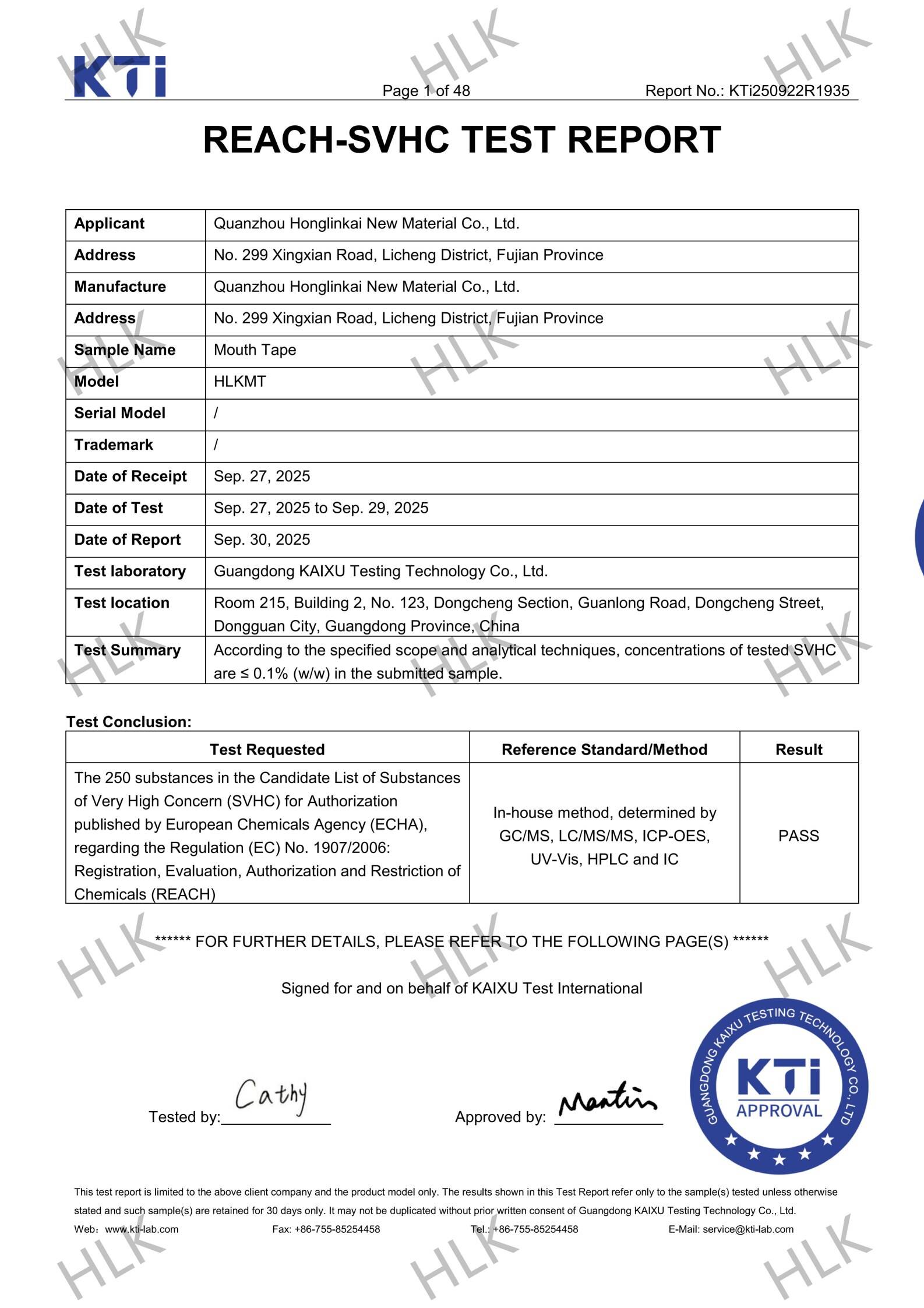 Mouthtape-Reach-Analysis Certificate