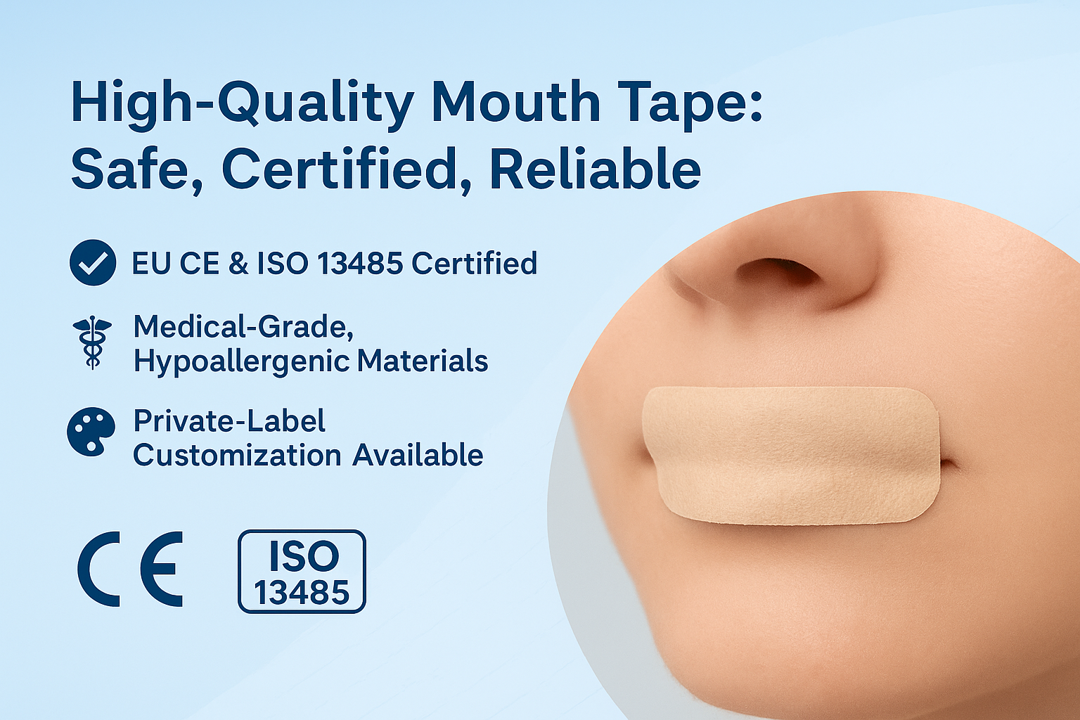 High-Quality Mouth Tape: Certifications and Material Safety Assurance