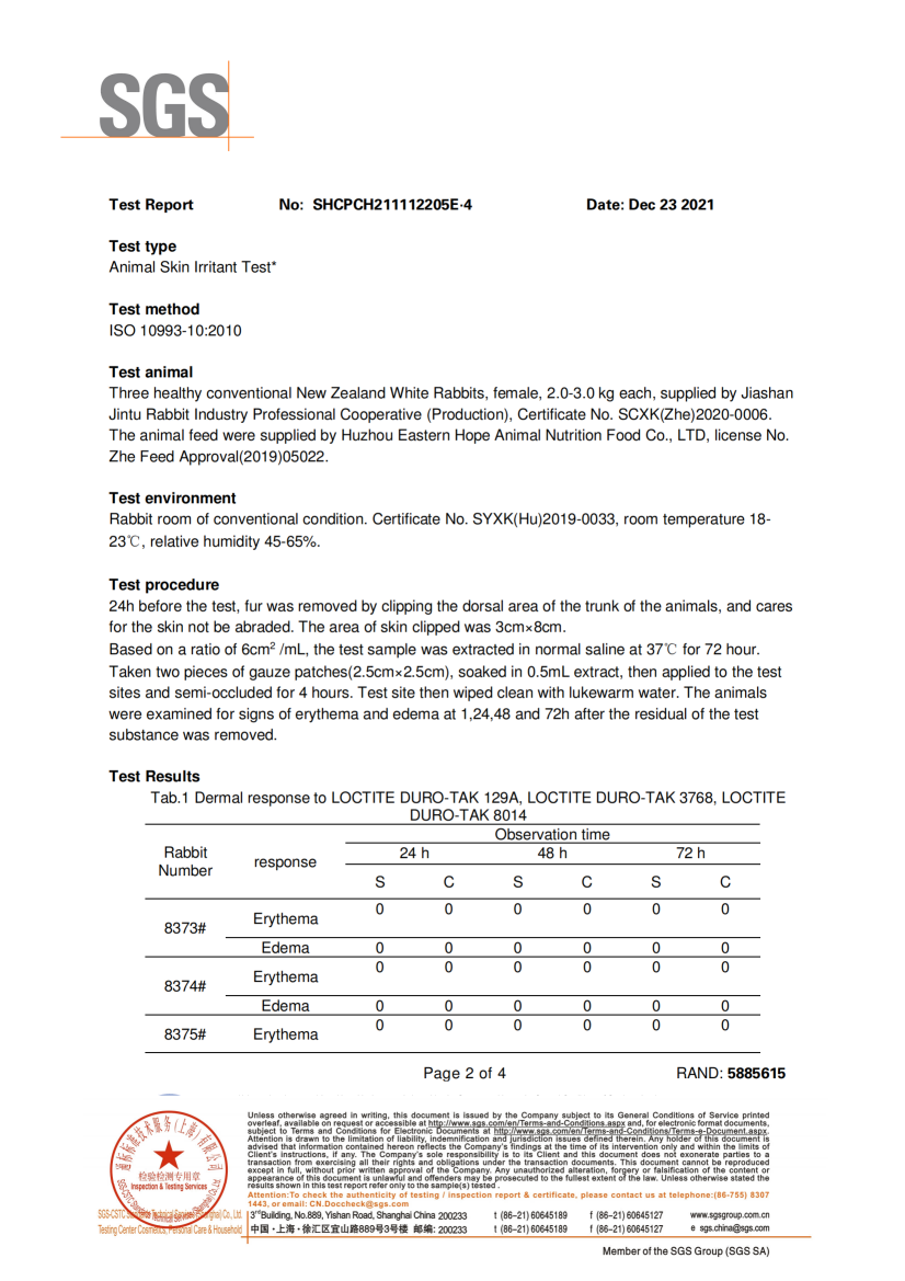 SGS Test Report