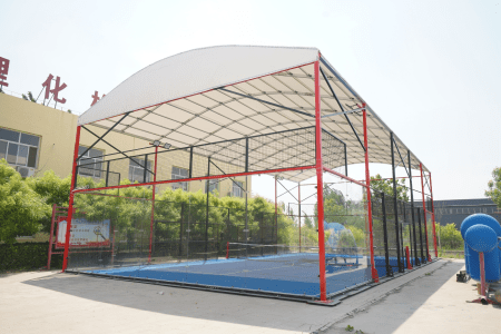 Modell 006: Padel Court with Roof – Factory Footage