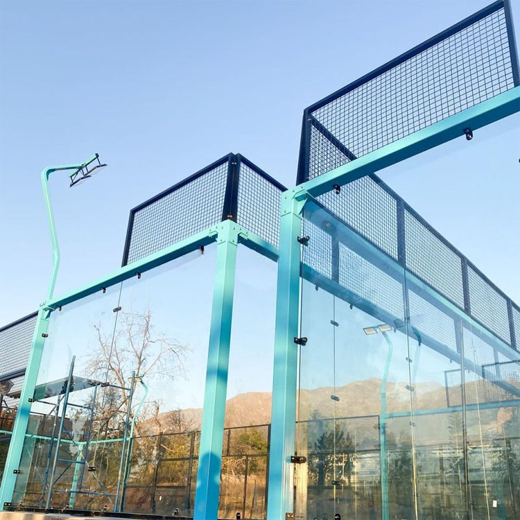 Wholesale Padel Court LED Light Outdoor Hot Dip Galvanized Steel Full View Panoramic Paddle Court