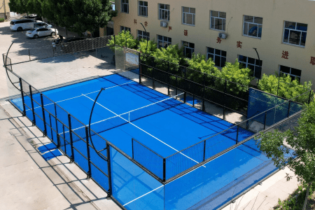 Padel Court med elektrisk grind: Innovativ designöversikt