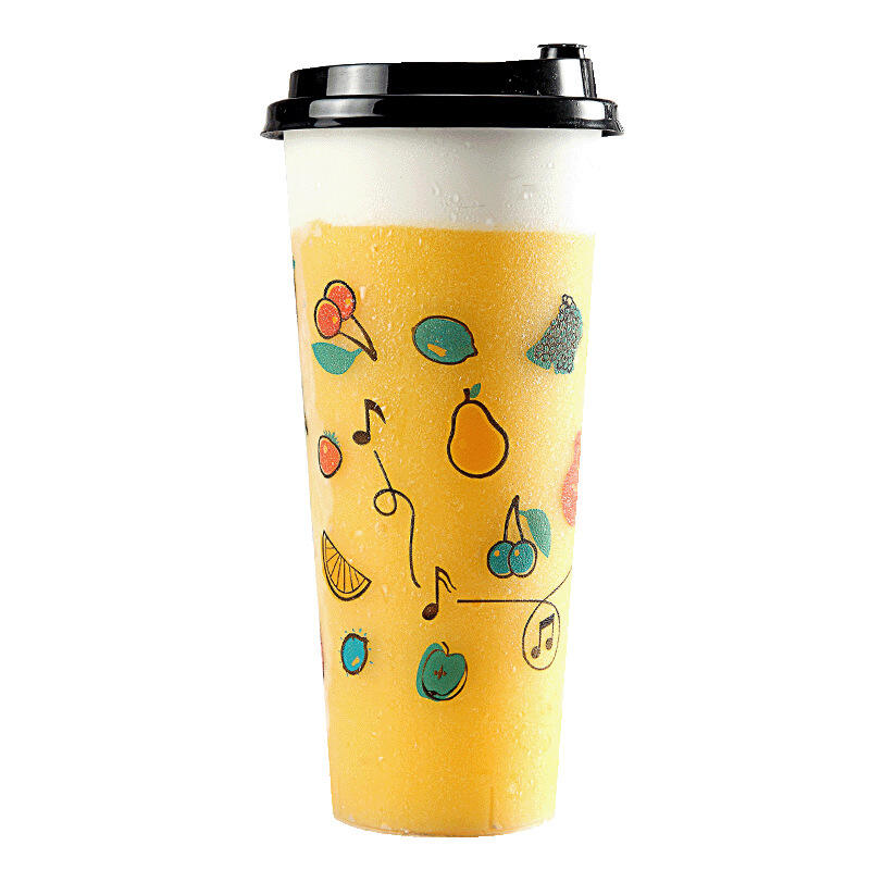 Paper Bubble Tea Cup with Lid – Eco-Friendly, Safe for Takeaway