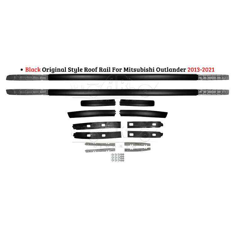 AR-Mitsubishi-017 Black Original Style Roof Rail for Mitsubishi Outlander 2013-2021