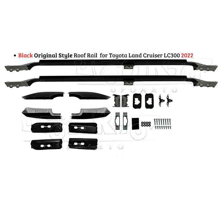 AR-Toyota-0148 Black Original Style Roof Rail For Toyota Land Cruiser LC300 2022