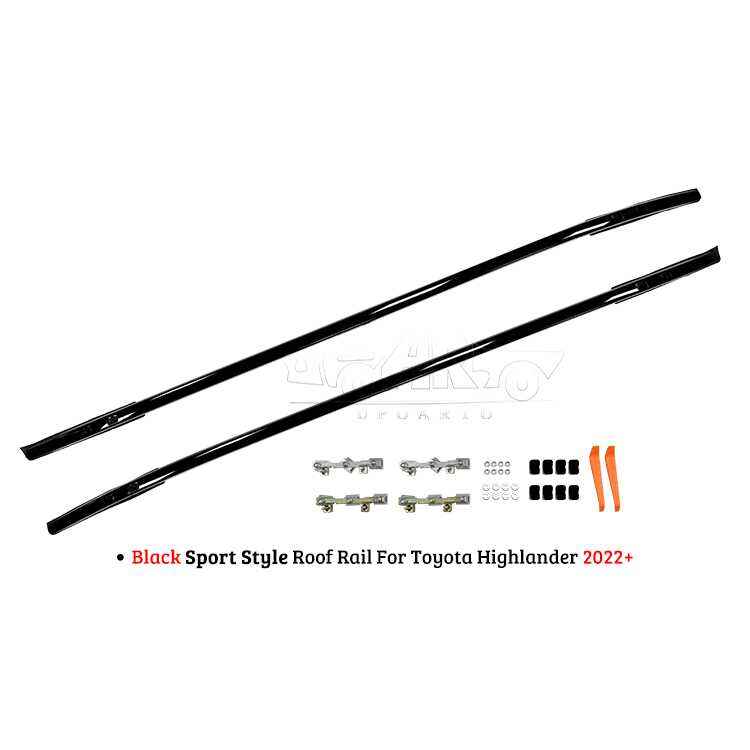 AR-Toyota-0129 Black Sport Style Roof Rail para sa Toyota Highlander 2022+