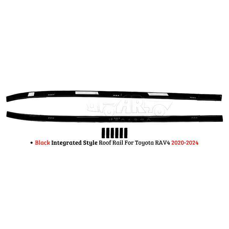 AR-Toyota-0137 Black Integrated Style Roof Rail Para sa Toyota RAV4 2020-2024